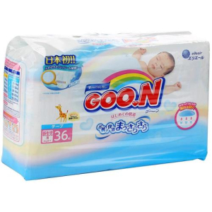 Гун подгузники детские №36 0-5кг д/новорожд.