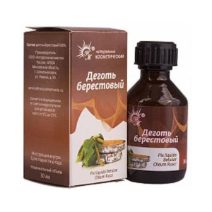 Деготь берестовый раствор для наружного применения  30мл косметический