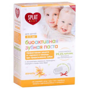 Сплат беби набор (зуб.паста ваниль + зуб.щетка)