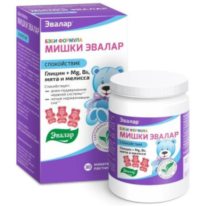 Эвалар бэби формула мишки пастилки жевательные №30 спокойствие