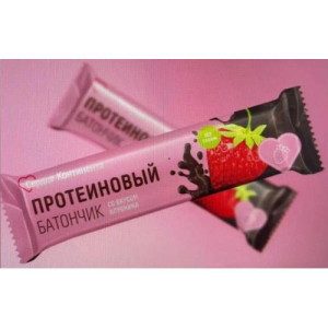 Сердце континента батончик протеиновый 40г клубника в шокол глазури бад