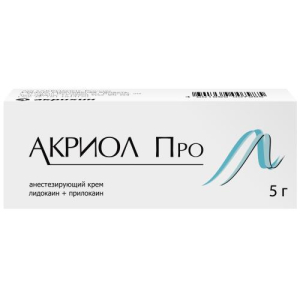 Акриол про крем для наружного и местного применения 2.5% + 2.5% 5г/Акрихин