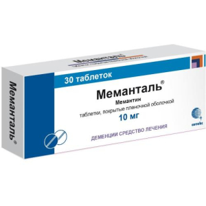 Меманталь таблетки покрытые пленочной оболочкой 10мг №30/синтон Меманталь таблетки покрытые пленочной оболочкой 10мг №30/синтон