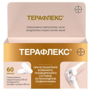 терафлекс капсулы 500мг + 400мг №60