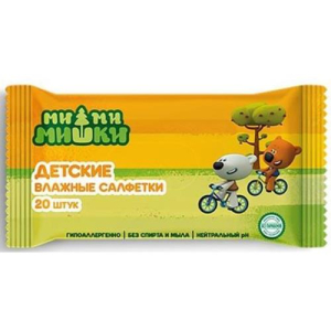 Ми-ми-мишки салфетки влажные для детей №20