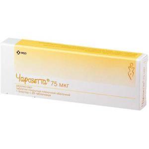 Чарозетта таблетки покрытые пленочной оболочкой 0.075мг №28