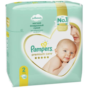 Памперс премиум кэа подгузники для детей №20 размер 2 4-8кг