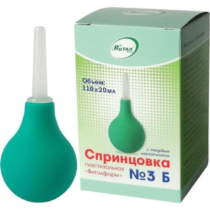 Виталфарм спринцовка 110мл пвх №3б тверд након