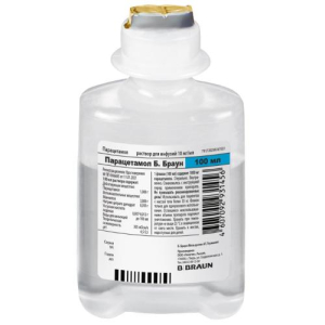 Парацетамол б. браун раствор для инфузий 10мг/мл 100мл №10