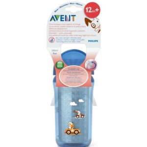 Авент термочашка 260мл с тубочкой 12мес +  /арт. scf766/00/