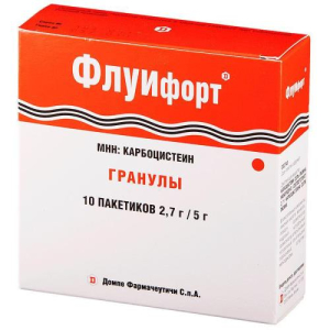 Флуифорт гранулы для приготовления суспензии для приема внутрь 2,7г/5г №10
