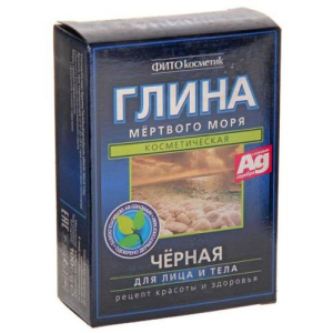 Фитокосметик глина 100г черная мертвого моря