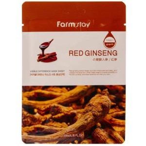 Фармстей маска для лица тканевая 23мл с экстр. красного женьшеня
