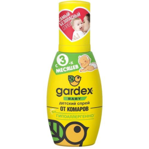 Гардекс беби спрей 75мл защита от комаров д/детей 3мес +