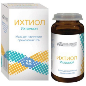 Ихтиол мазь для наружного применения 10% 25г банка