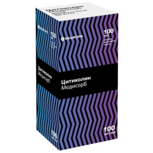 Цитиколин медисорб раствор для приема внутрь 100мг/мл 100мл