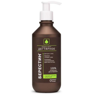 Берестин мыло жидкое для рук и тела 300мл дегтярное