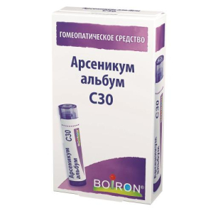 Арсеникум альбум с30 гранулы гомеопатические 4г монокомп