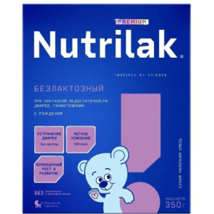 Нутрилак премиум смесь сухая 350г безлактозный