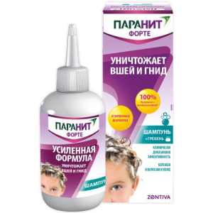 Паранит форте шампунь 200мл усиленная формула с гребнем