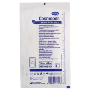 Космопор антибактериал повязка самоклеящаяся стерильная  №1 15смх8см серебро