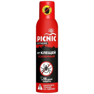 Пикник экстрем аэрозоль 150мл от комаров и клещей усиленный
