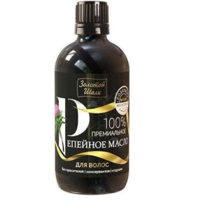 Золотой шелк масло для волос 100мл репейное премиальное 100%