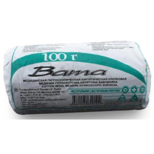 Русвата вата гигиеническая 100г н/стерил.