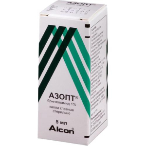 Азопт капли глазные 1% 5мл 