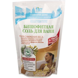 Фито санаторий дома соль для ванн 530г бишофит д/снижения веса