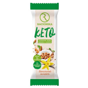 Рационика кето батончик 45г ванильный миндаль Рационика кето батончик 45г ванильный миндаль