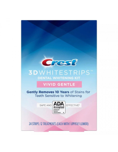 Крест полоски отбеливающие 3D Whitening Professional Sensetive White №28