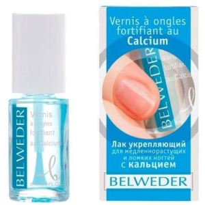 Бельведер лак 8мл укрепл для медленно растущих ломких ногтей с кальцием