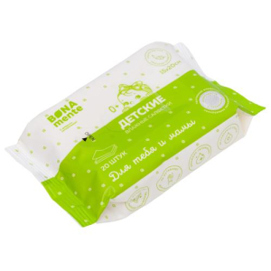 Салфетки влажные Бона менте для детей №20 поверхность с тиснением