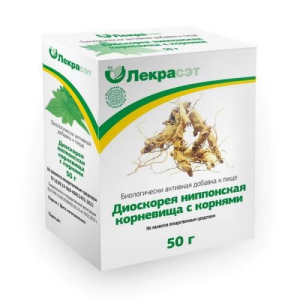 Лекра-сэт диоскорея ниппонская корневища и корни цельные 50г