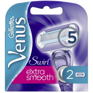 Жиллет венус свирл кассеты смен.ные для бритья №2 extra smooth женские