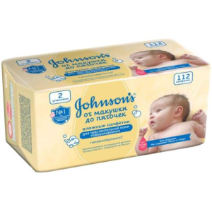 Джонсонс бэйби салфетки от макушки до пяточек №112 [johnson`s]