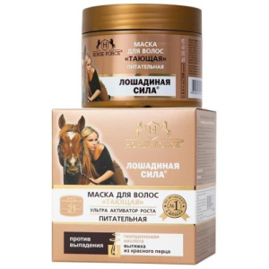 Лошадиная сила маска для волос 250мл тающая питательная перец+гиалуроновая к-та