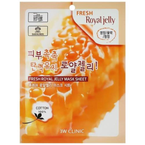 3w клиник маска для лица тканевая 23мл маточн. молочко фреш роял джелли