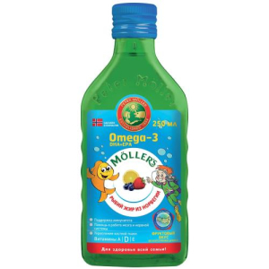 Меллер рыбий жир 250мл фруктовый вкус