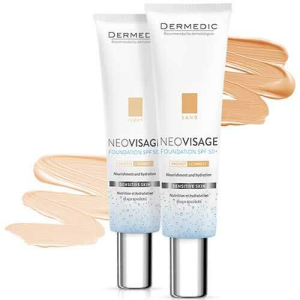 Дермедик неовизаж крем-флюид 30мл тон увлажн д/чувствит кожи spf50 +  песочн