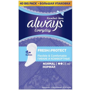 Олвэйз эвридей прокладки ежедневные №40 фреш протект нормал жен.