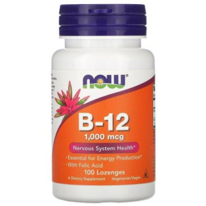 Нау витамин в-12 таблетки жевательные 1мг №100 бад