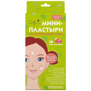 Сеттуа мини-пластыри для лица №36 д/пробл. кожи салицил.  кислота + чайное дерево