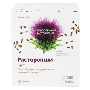 Витатека расторопши шрот порошок для приема внутрь 200г Витатека расторопши шрот порошок для приема внутрь 200г
