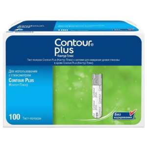 Контур плюс тест-полоска №100