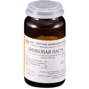 Цинковая  паста для наружного применения 25% 25г