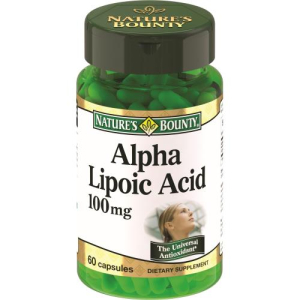 Нэйчес баунти капсулы 100мг №60 альфа-липоевая кислота бад