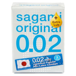 Сагами оригинал 0,02 презервативы №3 экстра лаб с увелич. количеством смазки