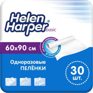 Хелен харпер бэйсик пеленки одноразовые впитывающие №30 60х90см
